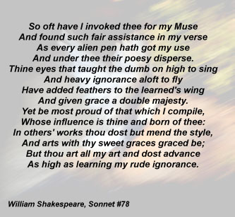 Shakespear; Sonnet 78